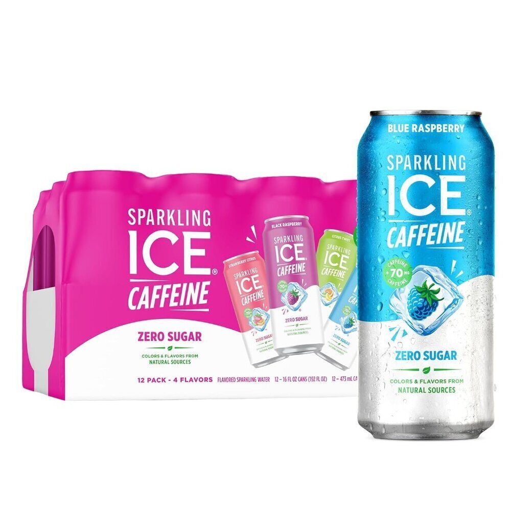 Sparkling Water Variety Pack 12ct, Caffeinated Zero Sugar